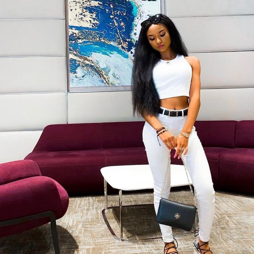 White Denim Skinny Jeans